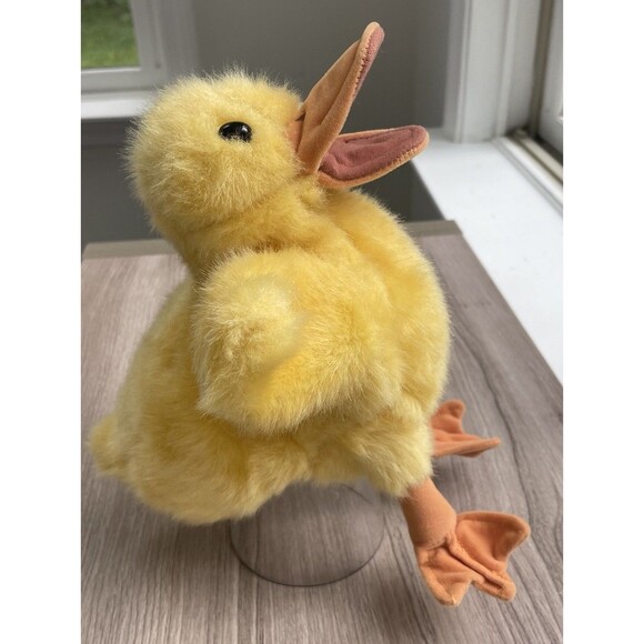 Folkmanis Duckling Hand Puppet Realistic Yellow Duck Plush! Pre-Owned! - Picture 2 of 8